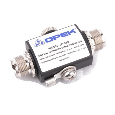 Грозоразрядник Opek LP-350 0-500 МГц, 50 Ом, 300 Вт, разъем UHF Грозоразрядник Opek LP-350 0-500 МГц, 50 Ом, 300 Вт, разъем UHF