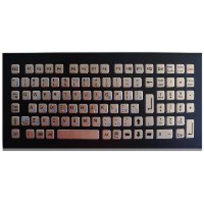 INT-CTR-K05-R01(S4Y) Промышленная клавиатура из нержавеющей стали, гальваническое покрытие из черного титана, врезная INT-CTR-K05-R01(S4Y) Промышленная клавиатура из нержавеющей стали, гальваническое покрытие из черного титана, врезная