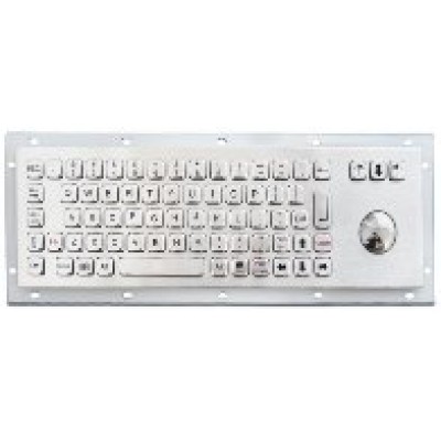 INT-CTR-K08-R01(S4L) Промышленная клавиатура из нержавеющей стали с трекболом, врезная INT-CTR-K08-R01(S4L) Промышленная клавиатура из нержавеющей стали с трекболом, врезная