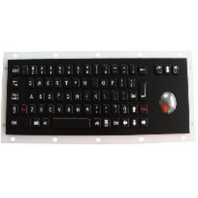 INT-CTR-K09-R01(S4YL) Промышленная клавиатура из нержавеющей стали, гальваническое покрытие из черного титана, с трекболом INT-CTR-K09-R01(S4YL) Промышленная клавиатура из нержавеющей стали, гальваническое покрытие из черного титана, с трекболом