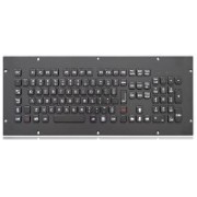 INT-CTR-K12-R01(S4Y) Промышленная клавиатура из нержавеющей стали, гальваническое покрытие из черного титана, врезная