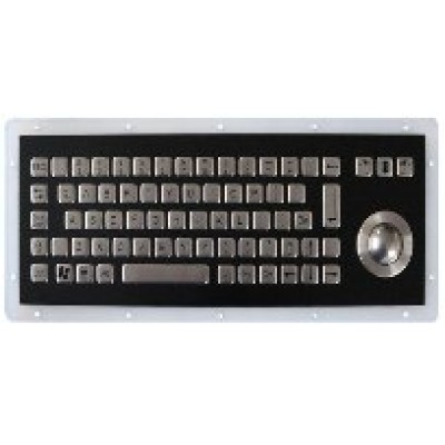 INT-CTR-K13-R01(S4) Промышленная клавиатура из нержавеющей стали, гальваническое покрытие из черного титана, с трекболом INT-CTR-K13-R01(S4) Промышленная клавиатура из нержавеющей стали, гальваническое покрытие из черного титана, с трекболом
