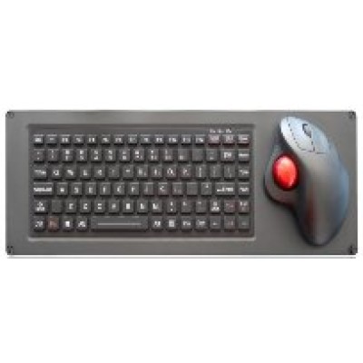 INT-CTR-K18-R01(AY) Промышленная клавиатура из нержавеющей стали, гальваническое покрытие из черного титана/клавиши силикон, с трекболом INT-CTR-K18-R01(AY) Промышленная клавиатура из нержавеющей стали, гальваническое покрытие из черного титана/клавиши силикон, с трекболом