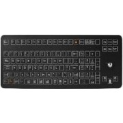 INT-CTR-K25-R01(AY) Промышленная клавиатура  мембранная, с трекболом, настольная/VESA