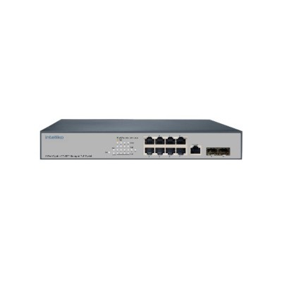 INT-VNST1007-125(RM-FA29-COP2L0820G) 8-портовый гигабитный управляемый коммутатор с PoE, 2 порта SFP (Uplink) INT-VNST1007-125(RM-FA29-COP2L0820G) 8-портовый гигабитный управляемый коммутатор с PoE, 2 порта SFP (Uplink)