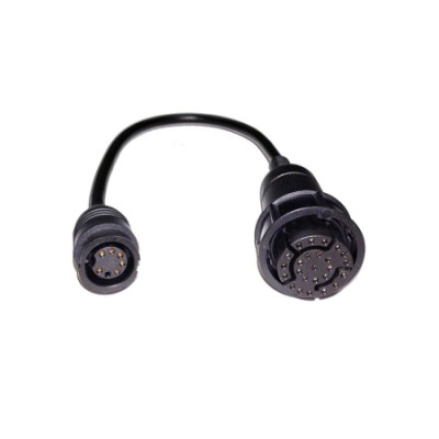 Adaptor Cable (9 pin to 7 pin) to attach an existing 7 pin Airmar (direct connect to ax7/eSx7 MFD) transducer to AXIOM 7 DV Adaptor Cable (9 pin to 7 pin) to attach an existing 7 pin Airmar (direct connect to ax7/eSx7 MFD) transducer to AXIOM 7 DV