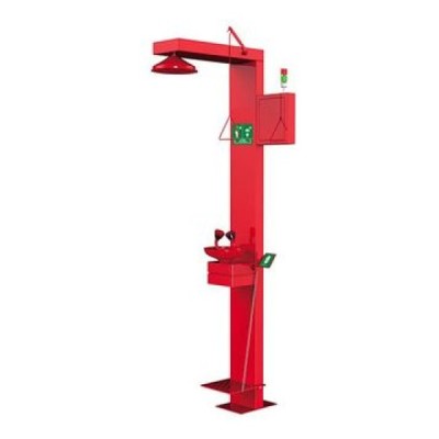 Аварийный душ с нагревательным кабелем и фонтанчиком для глаз АДУ-А-НК Аварийный душ с нагревательным кабелем и фонтанчиком для глаз АДУ-А-НК