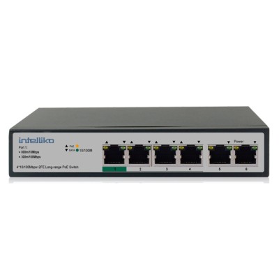 INT-VNST1006-120 - 6-х портовый сетевой неуправляемый коммутатор с PoE INT-VNST1006-120 - 6-х портовый сетевой неуправляемый коммутатор с PoE