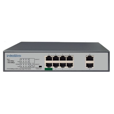 INT-VNST1008-136- 8-х портовый сетевой неуправляемый коммутатор с PoE INT-VNST1008-136- 8-х портовый сетевой неуправляемый коммутатор с PoE