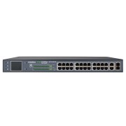 INT-VNST1006-123 - 24-х портовый сетевой неуправляемый коммутатор с PoE (+2 SFP)