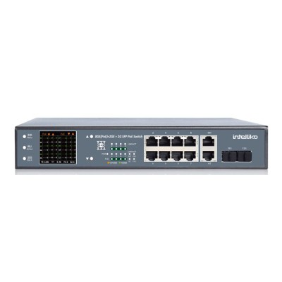 INT-VNST1006-124 - 8-х портовый сетевой неуправляемый коммутатор с PoE (+2 SFP) INT-VNST1006-124 - 8-х портовый сетевой неуправляемый коммутатор с PoE (+2 SFP)