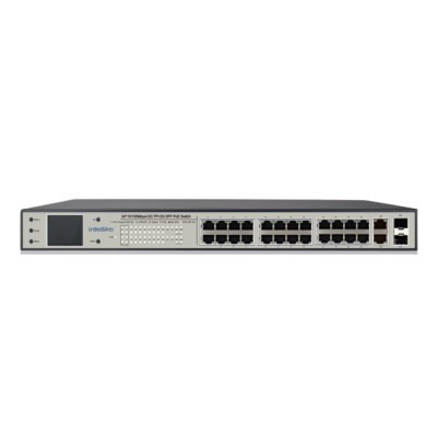 INT-VNST1007-131 - 24-х портовый сетевой неуправляемый коммутатор с PoE (+2 SFP) INT-VNST1007-131 - 24-х портовый сетевой неуправляемый коммутатор с PoE (+2 SFP)