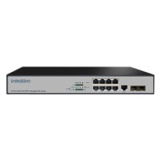 INT-VNST1008-134 - 8-х портовый сетевой управляемый коммутатор с PoE (+2 SFP)