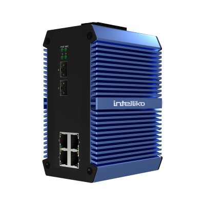 INT-VNST1004-106 - Коммутатор промышленный 4x портовый сетевой управляемый с PoE и 2 x 2,5 Гбит/с SFP INT-VNST1004-106 - Коммутатор промышленный 4x портовый сетевой управляемый с PoE и 2 x 2,5 Гбит/с SFP