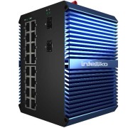 INT-VNST2024-174 - Коммутатор промышленный 16-х портовый сетевой управляемый с PoE и 2 х 1 Гбит/с SFP